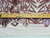 Gia DUSTY PINK Geometric Sequins on Mesh Lace Fabric by the Yard - 10101