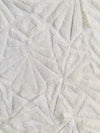 Gia WHITE Geometric Sequins on Mesh Lace Fabric by the Yard - 10101