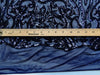 Phoebe NAVY BLUE Sequins on Mesh Lace Fabric by the Yard - 10062