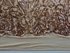 Phoebe DARK KHAKI Sequins on Mesh Lace Fabric by the Yard - 10062
