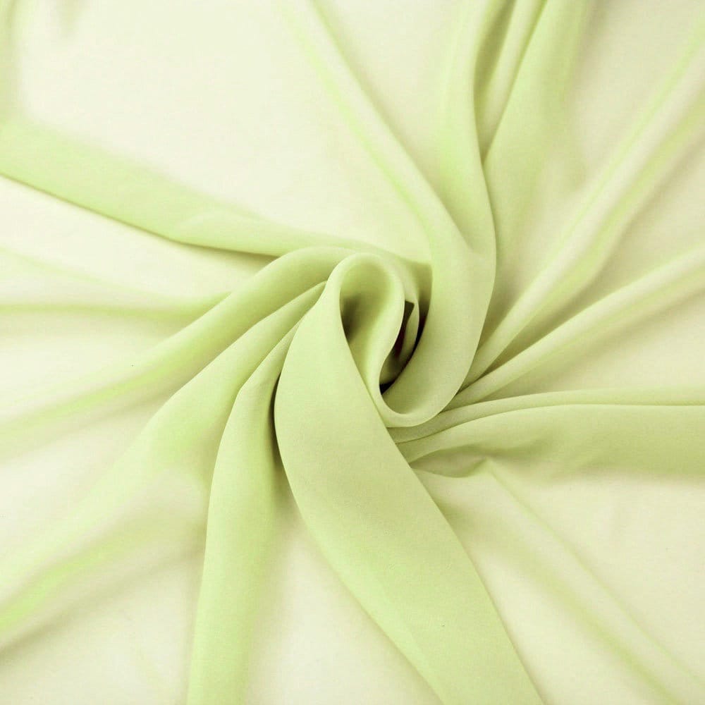 Danielle LIGHT APPLE GREEN Polyester Hi-Multi Chiffon Fabric by the Yard - 10075