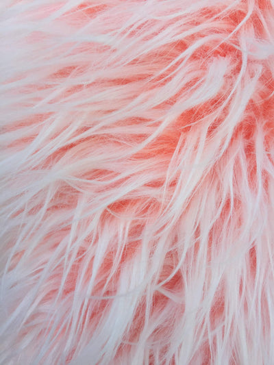 Bethany ORANGE Frost 2.5 Inch Mongolian Long Pile Soft Faux Fur Fabric for Fursuit, Cosplay Costume, Photo Prop, Trim, Throw Pillow, Crafts