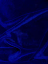 Princess ROYAL BLUE  Polyester Spandex Stretch Velvet Fabric by the Yard for Tops, Dresses, Skirts, Dance Wear, Costumes, Crafts - 10001