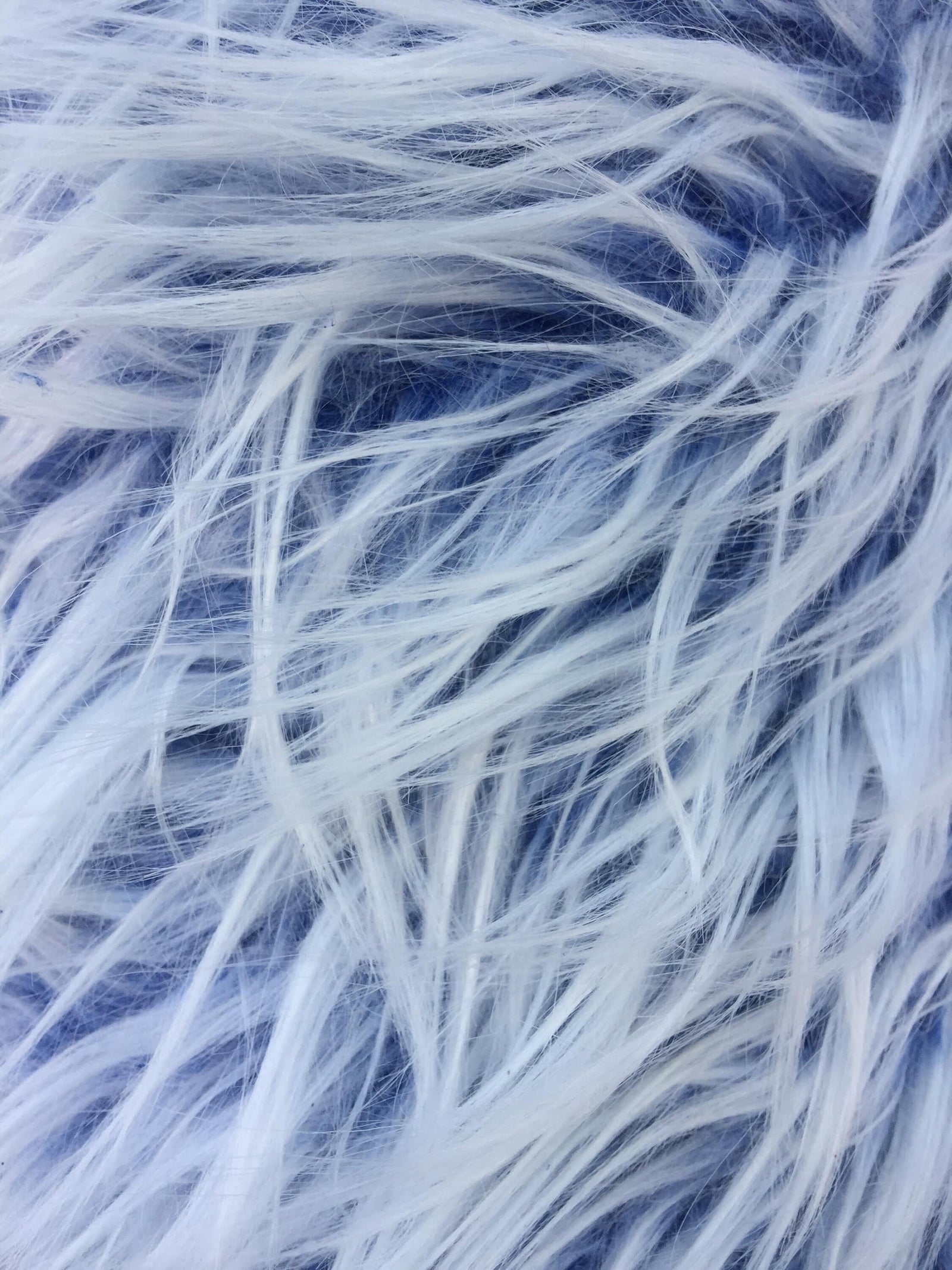 Bethany ROYAL BLUE Frost Mongolian Long Pile Soft Faux Fur Fabric for Fursuit, Cosplay Costume, Photo Prop, Trim, Crafts, etc.