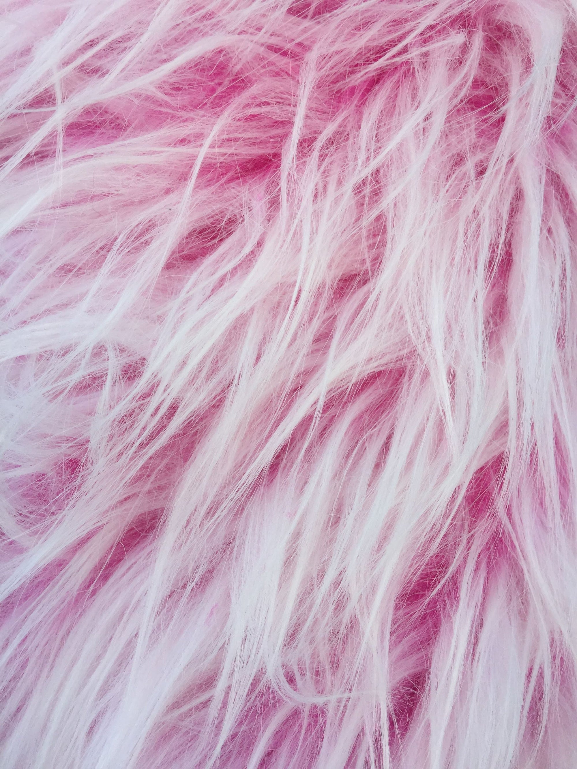Bethany FUCHSIA Frost 2.5 Inch Mongolian Long Pile Soft Faux Fur Fabric by the Yard - 10122