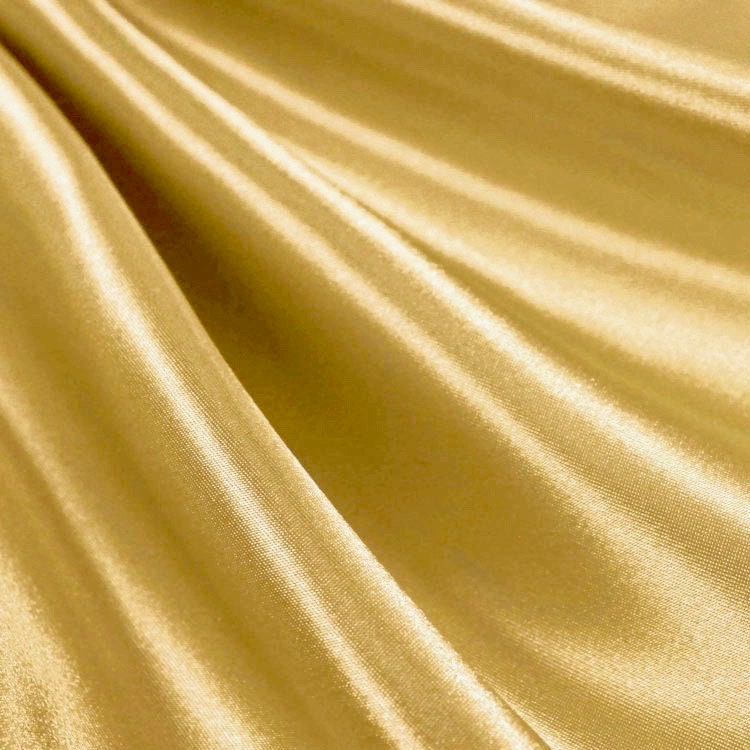 Eliza GOLD Shiny Heavy Bridal Wedding Satin Fabric by the Yard - 10009