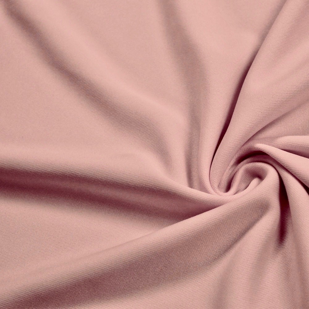 Evie BLUSH PEACH Polyester (Not Neoprene) Scuba Double Knit Fabric by the Yard - 10021