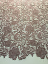 Maggie DARK MAUVE Guipure Venice Heavy Lace Fabric by the Yard - 10019