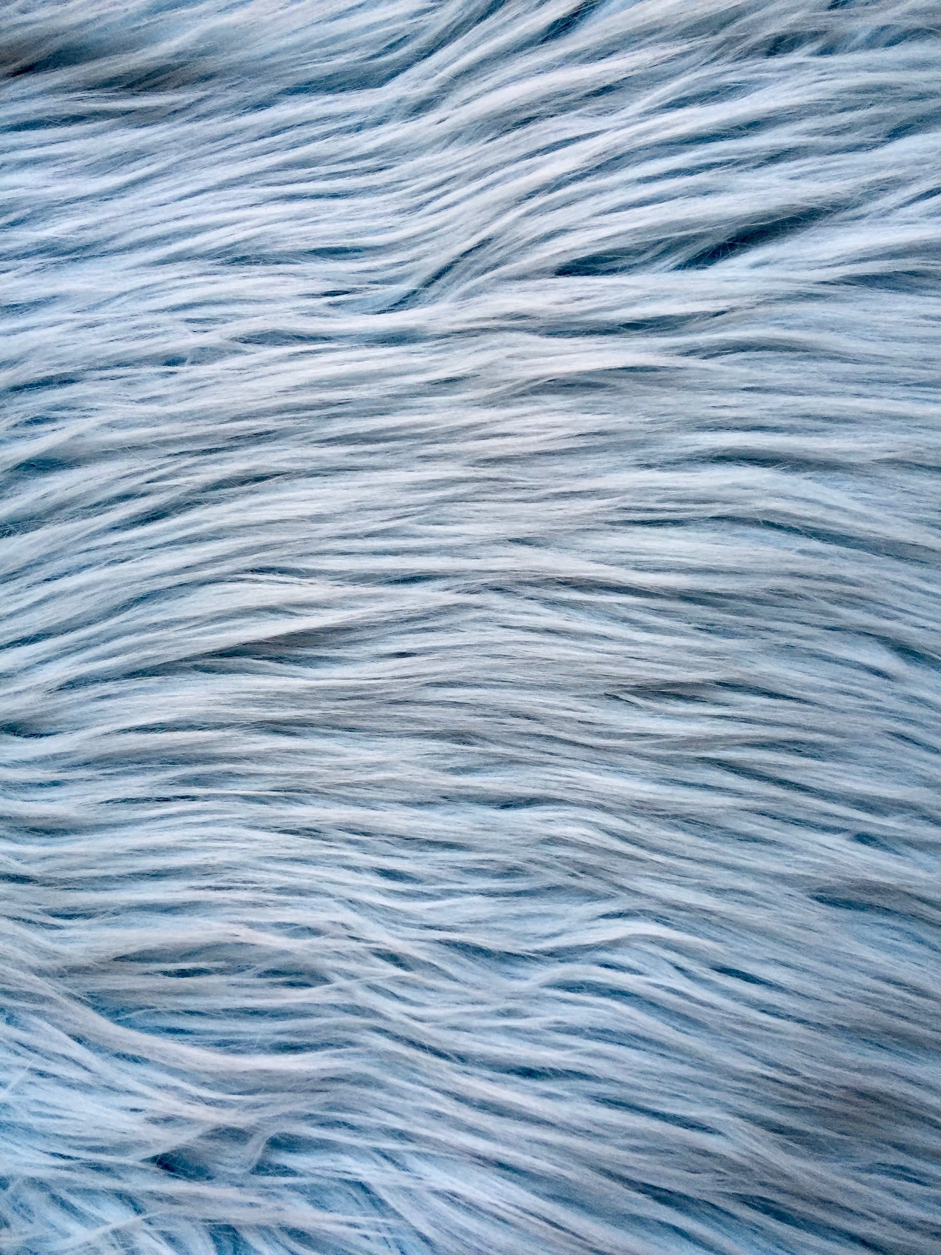 Eden LIGHT BLUE Shaggy Long Pile Soft Faux Fur Fabric for Fursuit, Cosplay Costume, Photo Prop, Trim, Throw Pillow, Crafts