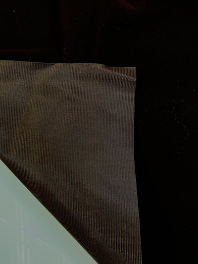 Camryn BROWN Polyester Non-Stretch Velvet Fabric for Light Use Upholstery, Book Cover, Headboard, Lining, Costumes, Crafts - 10126