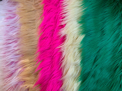Wren VARIOUS COLORS Soft Faux Fur Fabric Scraps/Remnants/Off Cuts for Collage, Jig & Fly Tying, Doll, Hair, Hat Crafts