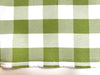 Camille APPLE GREEN 1" Big Checkered Gingham Pattern Poly Poplin Fabric by the Yard - 10049
