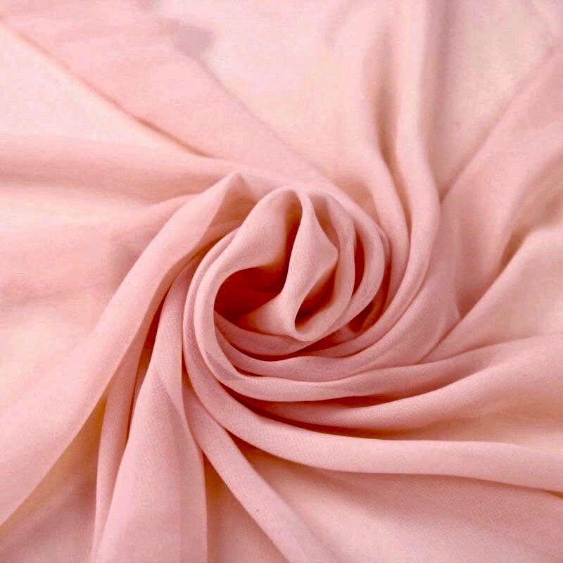 Danielle BLUSH PINK Polyester Hi-Multi Chiffon Fabric by the Yard - 10075