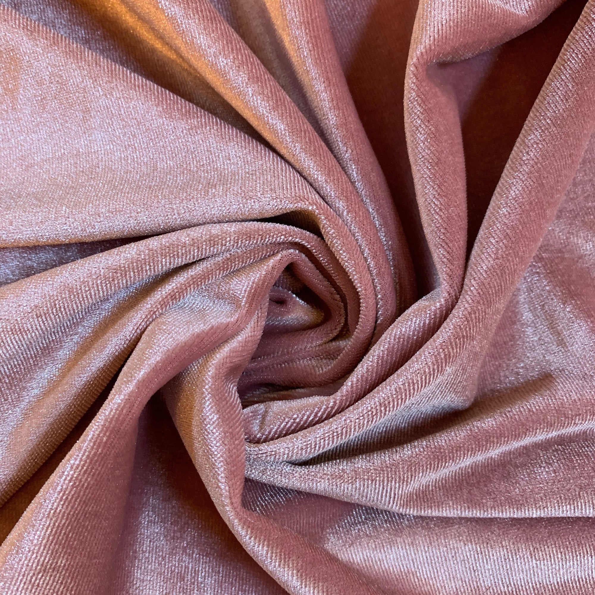 Princess LIGHT MAUVE Polyester Spandex Stretch Velvet Fabric by the Yard for Tops, Dresses, Skirts, Dance Wear, Costumes, Crafts - 10001
