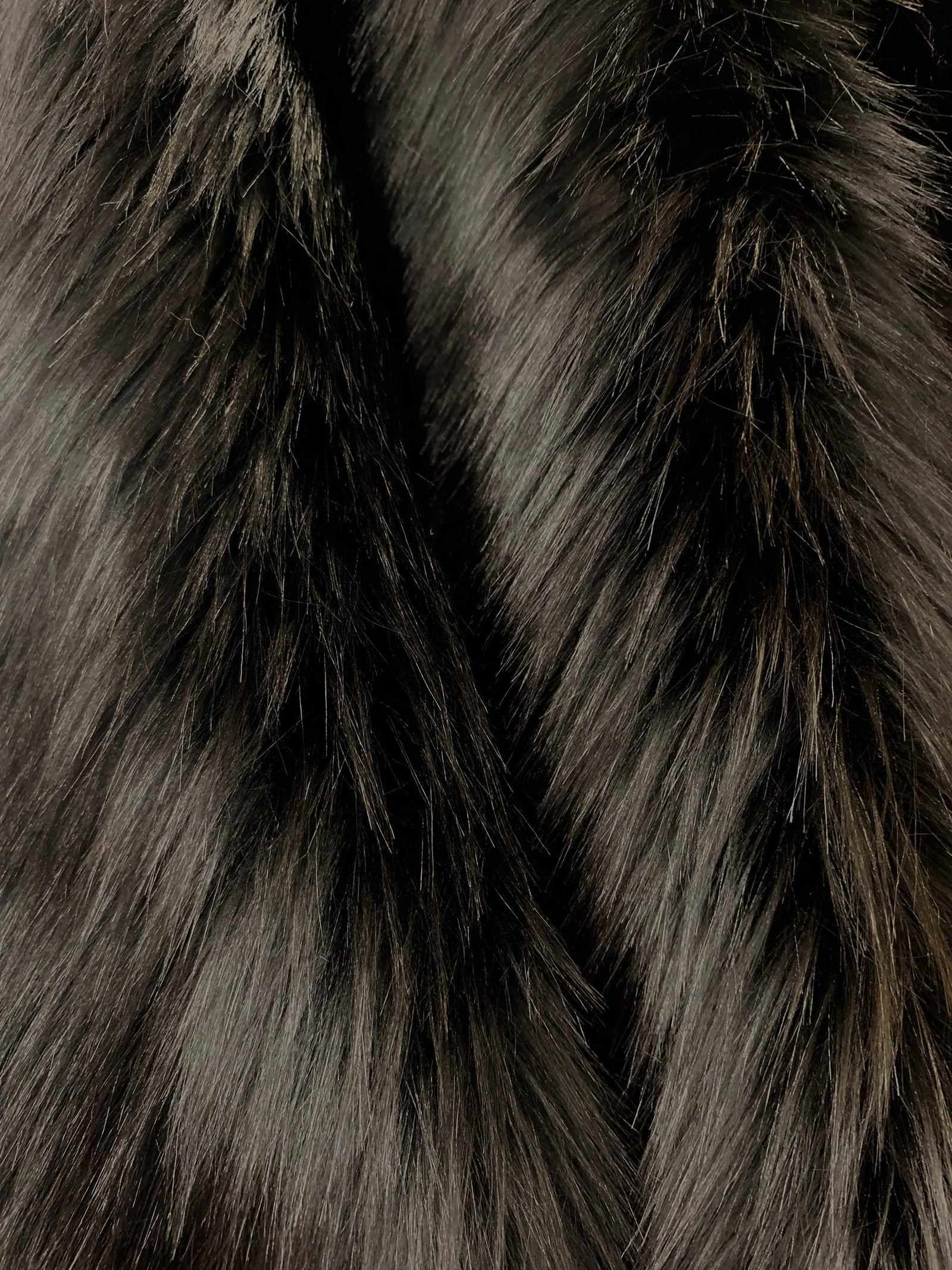 Sasha BLACK 2 Inch Long Pile Soft Luxury Faux Fur Fabric Fursuit, Cosplay Costume, Photo Prop, Trim, Throw Pillow, Crafts