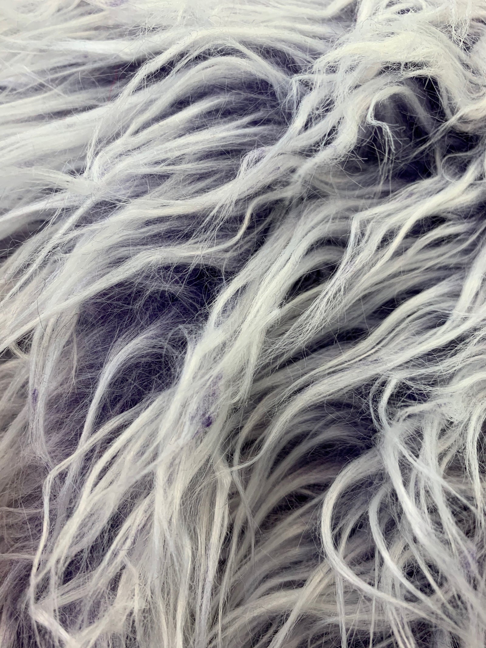 Bethany PURPLE Frost 2 Inch Mongolian Long Pile Soft Faux Fur Fabric for Fursuit, Cosplay Costume, Photo Prop, Trim, Pillow, Crafts