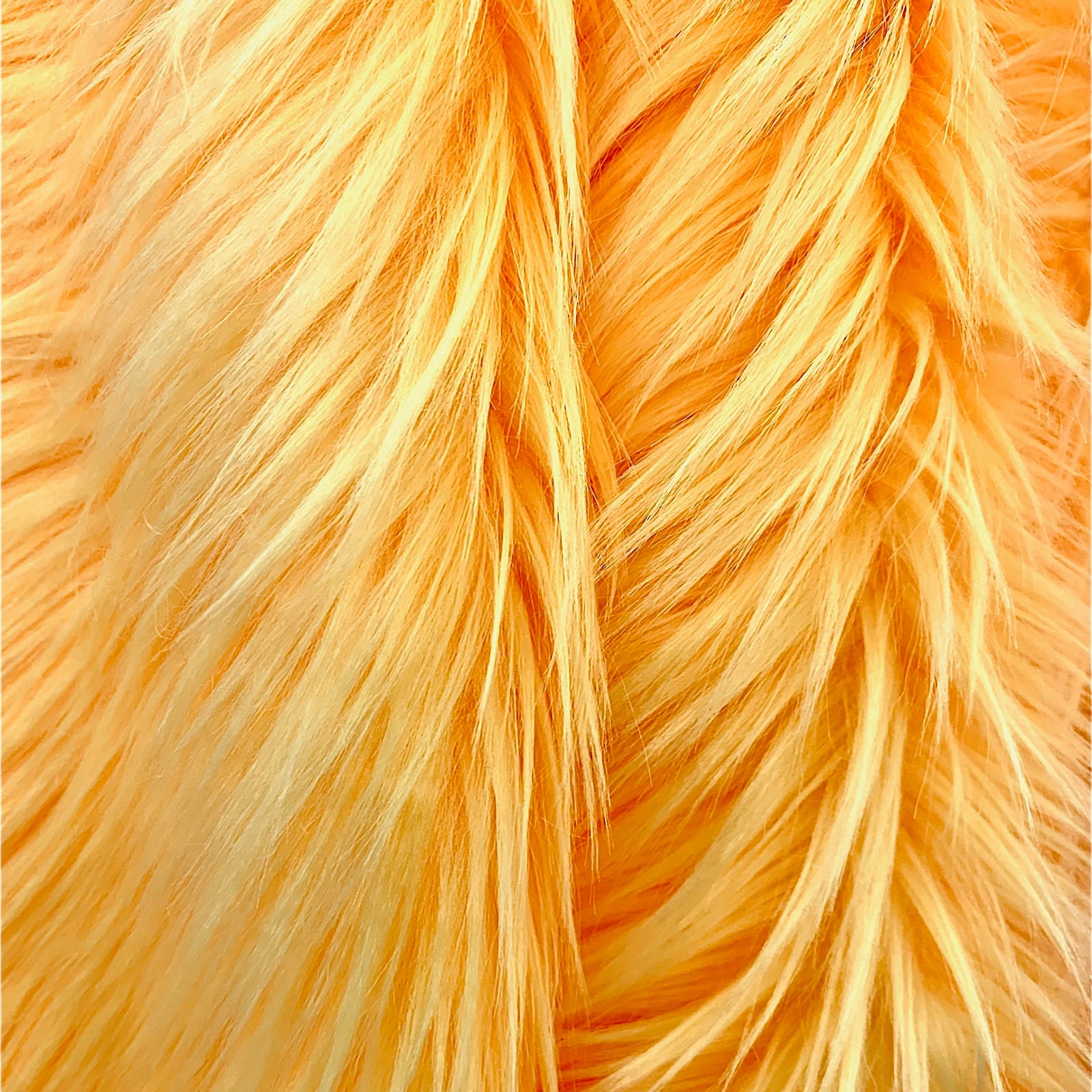 Sasha MANGO 2 Inch Long Pile Soft Luxury Faux Fur Fabric Fursuit, Cosplay Costume, Photo Prop, Trim, Throw Pillow, Crafts