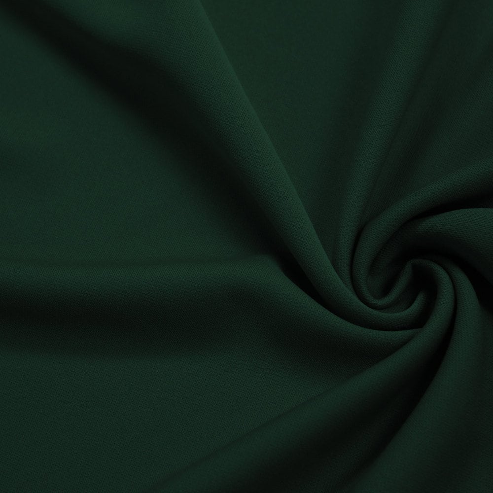 Evie DARK HUNTER GREEN Polyester (Not Neoprene) Scuba Double Knit Fabric by the Yard - 10021