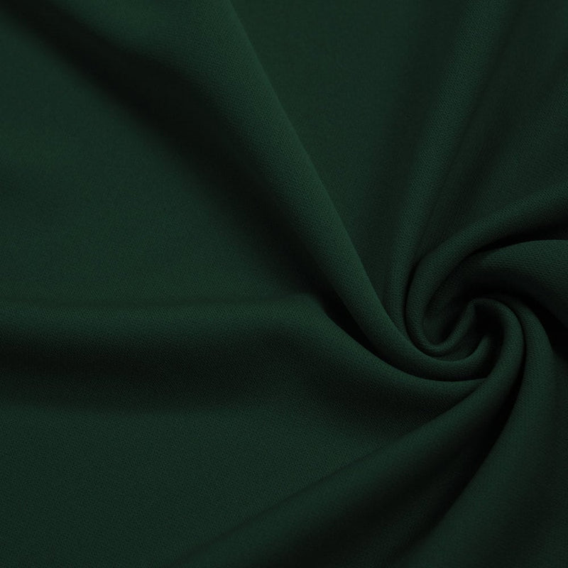 Evie DARK HUNTER GREEN Polyester (Not Neoprene) Scuba Double Knit Fabric by the Yard - 10021