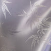 Alondra WHITE Leaves Brocade Chinese Satin Fabric by the Yard - 10095