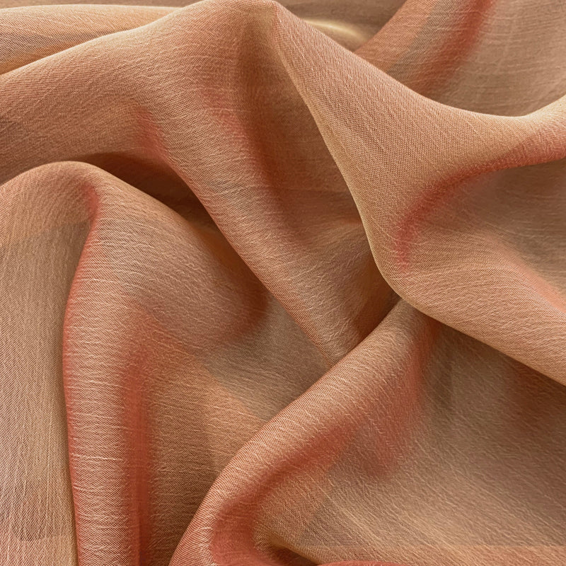 Jolene MAUVE GOLD Polyester Two-Tone Chiffon Fabric by the Yard - 10135