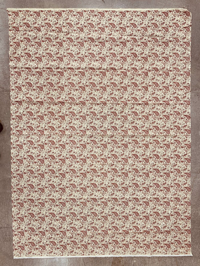 Marie RED PAISLEY 100% Cotton Fabric for Non-Medical Face Mask, Clothes, Costumes, Crafts  - 10173