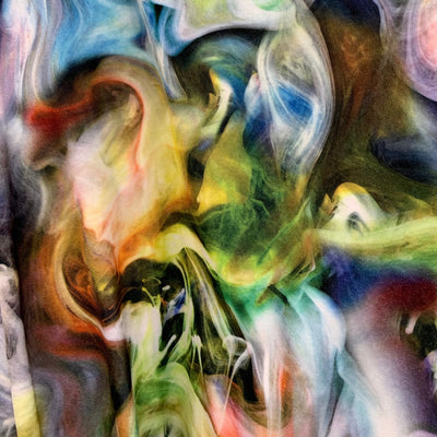 Sutton SMOKE Print on Polyester Stretch Velvet for Bows, Topknot, Scrunchies, Clothes, Costumes, Crafts - 10171