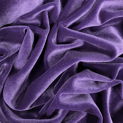Princess VIOLET Polyester Spandex Stretch Velvet Fabric by the Yard for Tops, Dresses, Skirts, Dance Wear, Costumes, Crafts - 10001