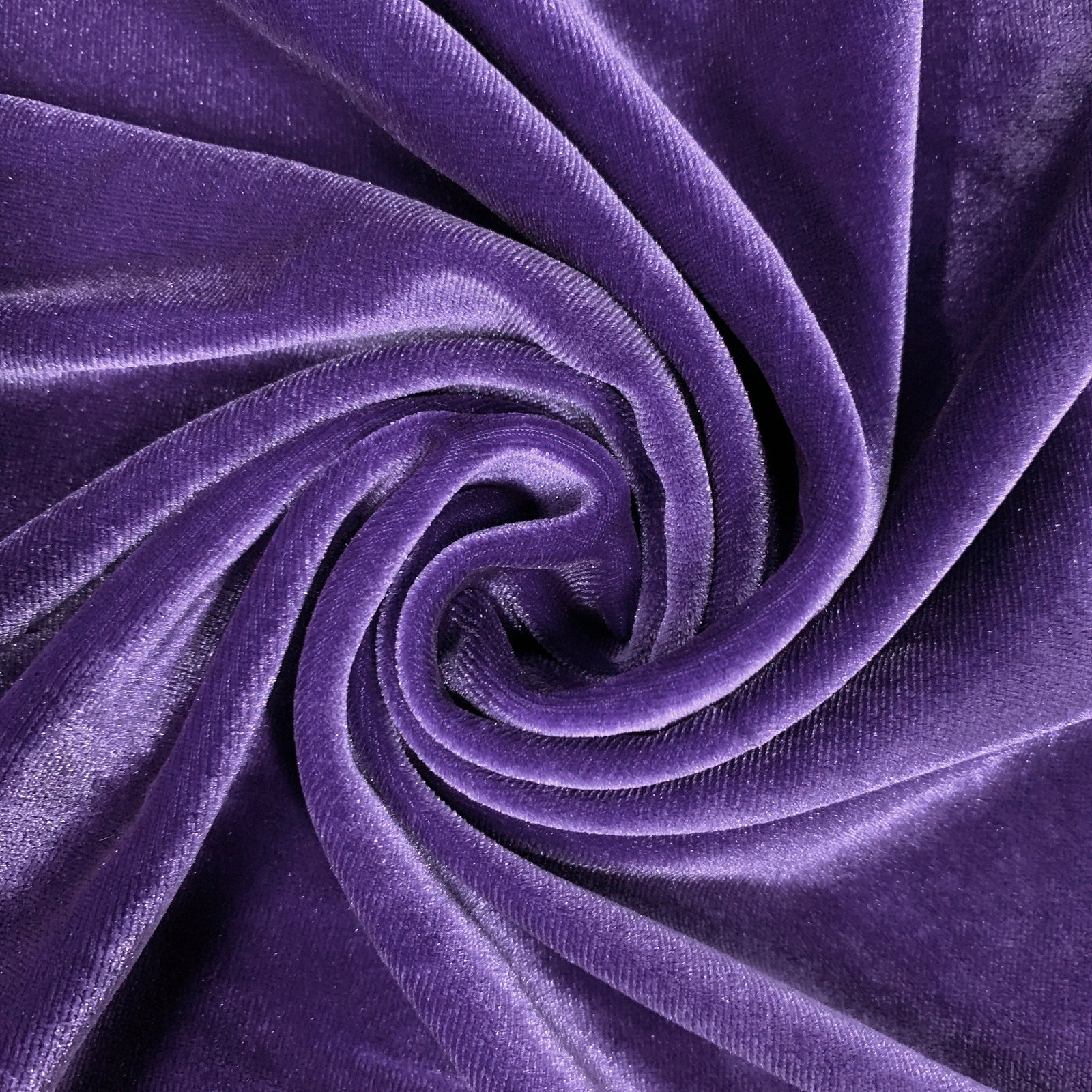 Princess VIOLET Polyester Spandex Stretch Velvet Fabric by the Yard for Tops, Dresses, Skirts, Dance Wear, Costumes, Crafts - 10001
