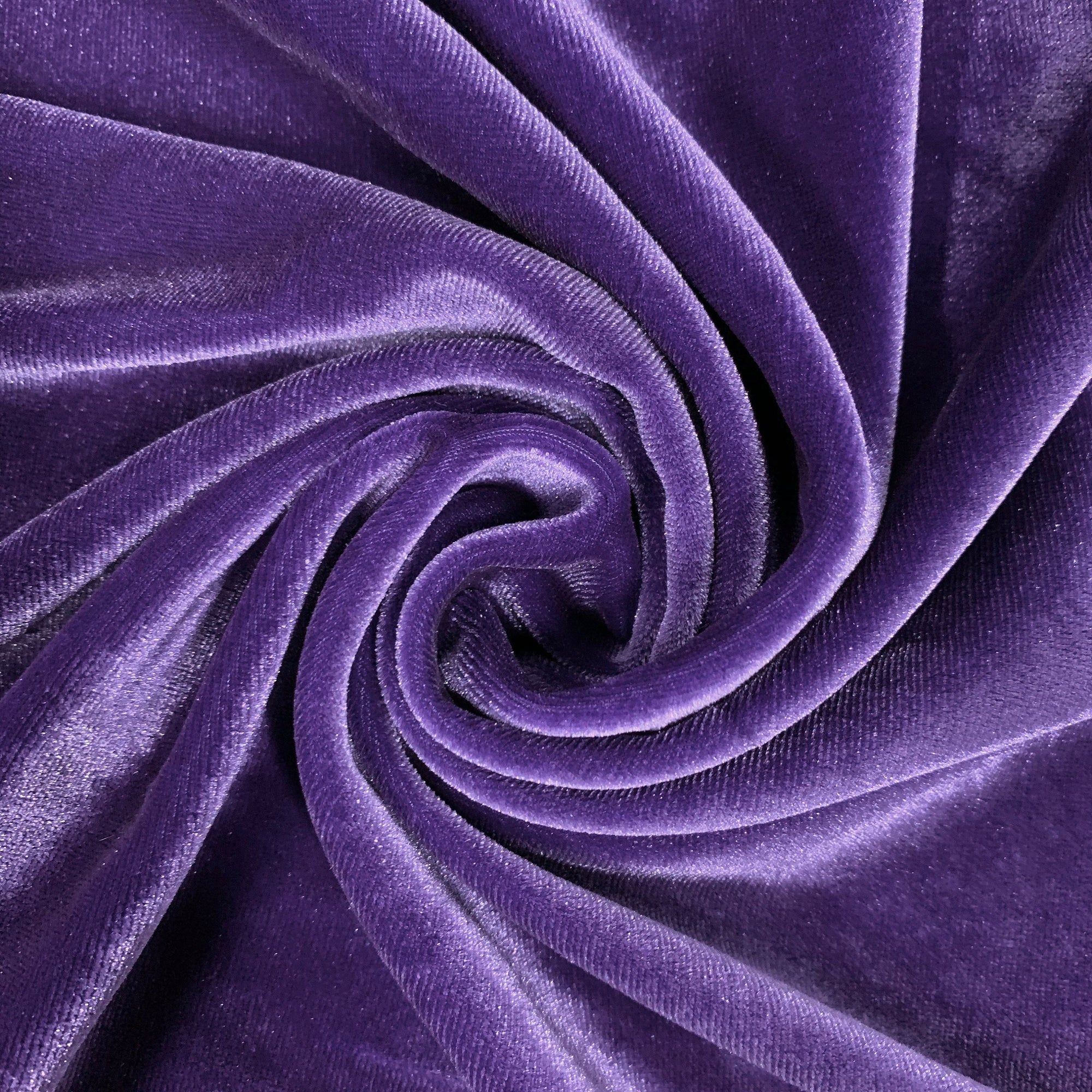 Princess VIOLET Polyester Spandex Stretch Velvet Fabric by the Yard for Tops, Dresses, Skirts, Dance Wear, Costumes, Crafts - 10001