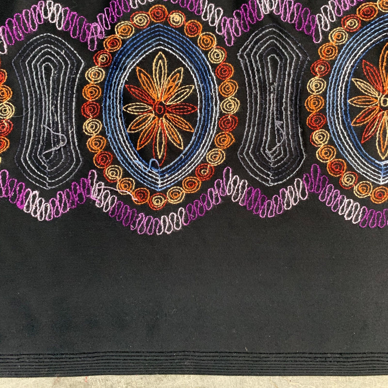 Johanna EMBROIDERED FLORAL 4 Pattern Polyester Stretch Velvet Fabric by the Yard for Tops, Clothes, Dance Wear, Costumes, Crafts - 10167