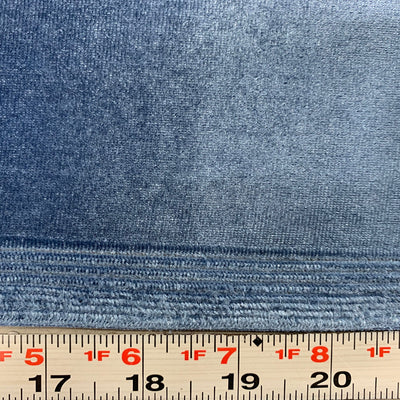 Princess SLATE BLUE Polyester Spandex Stretch Velvet Fabric by the Yard for Tops, Dresses, Skirts, Dance Wear, Costumes, Crafts - 10001