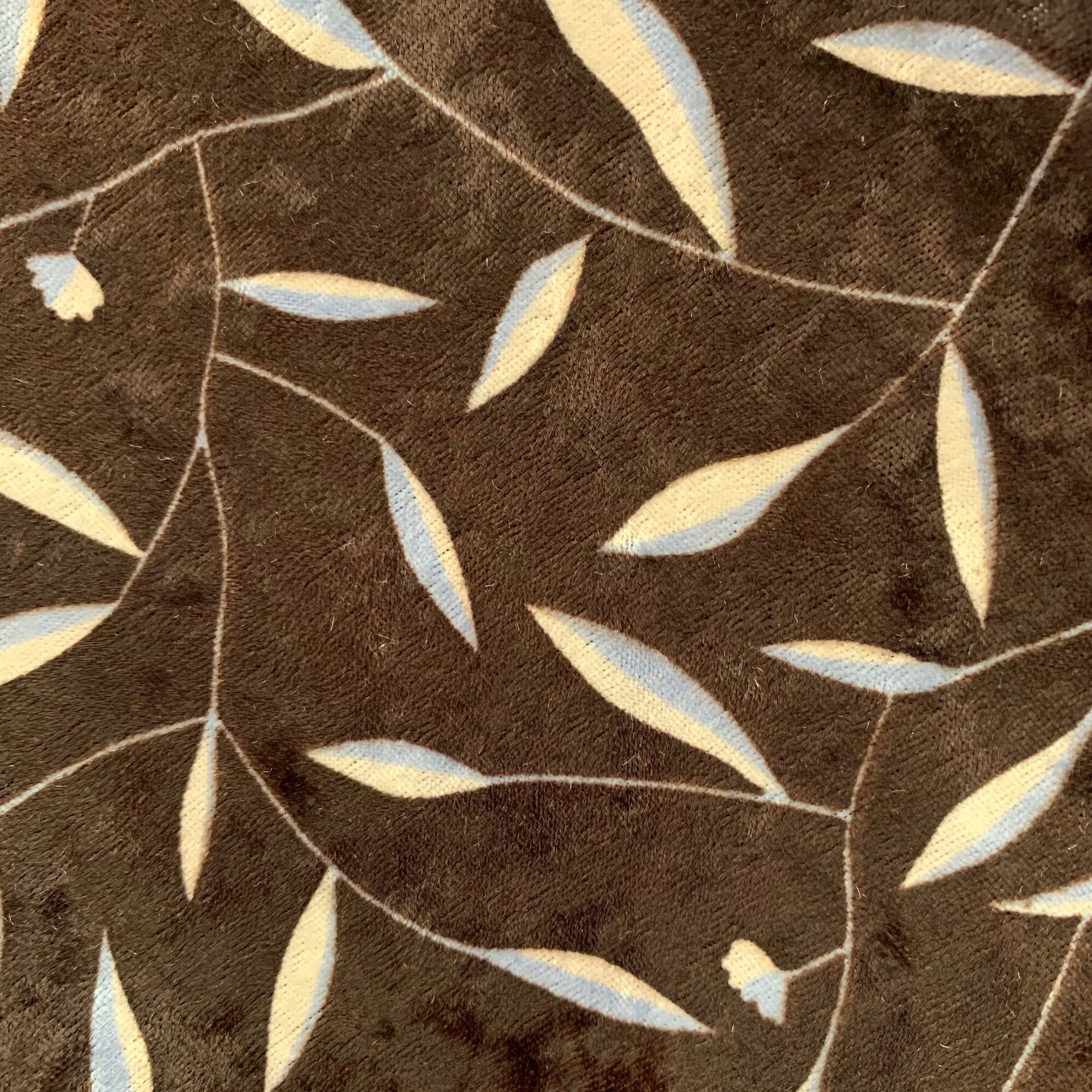 Sutton FLORAL/LEAVES Print 5 on Polyester Stretch Velvet for Bows, Topknot, Scrunchies, Clothes, Costumes, Crafts - 10171