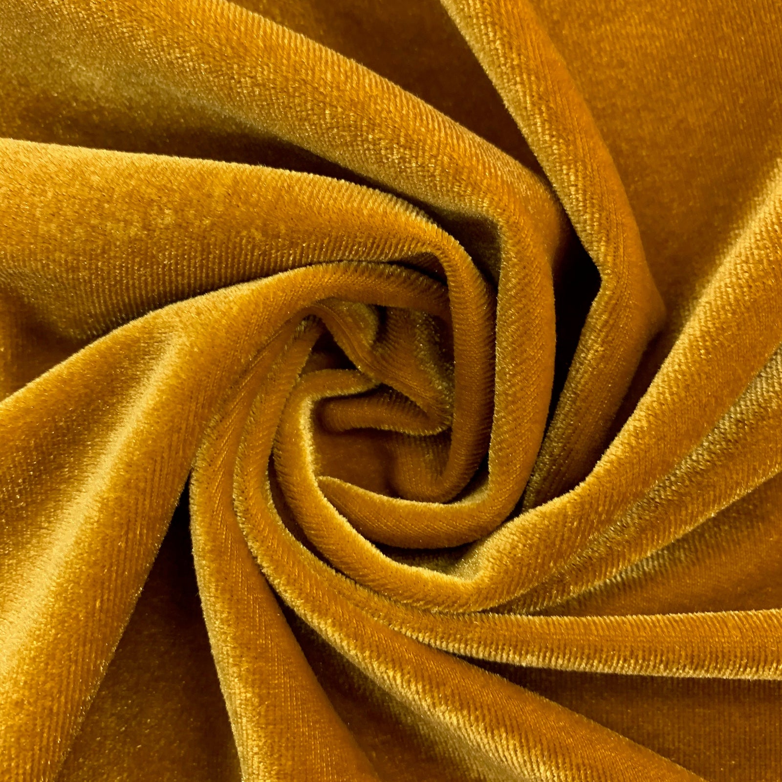 Princess DARK GOLD Polyester Spandex Stretch Velvet Fabric by the Yard for Ribbons, Headwraps, Clothes, Costumes, Crafts - NewFabricsDaily