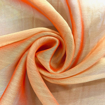 Jolene ORANGE GOLD Polyester Two-Tone Chiffon Fabric by the Yard - 10135