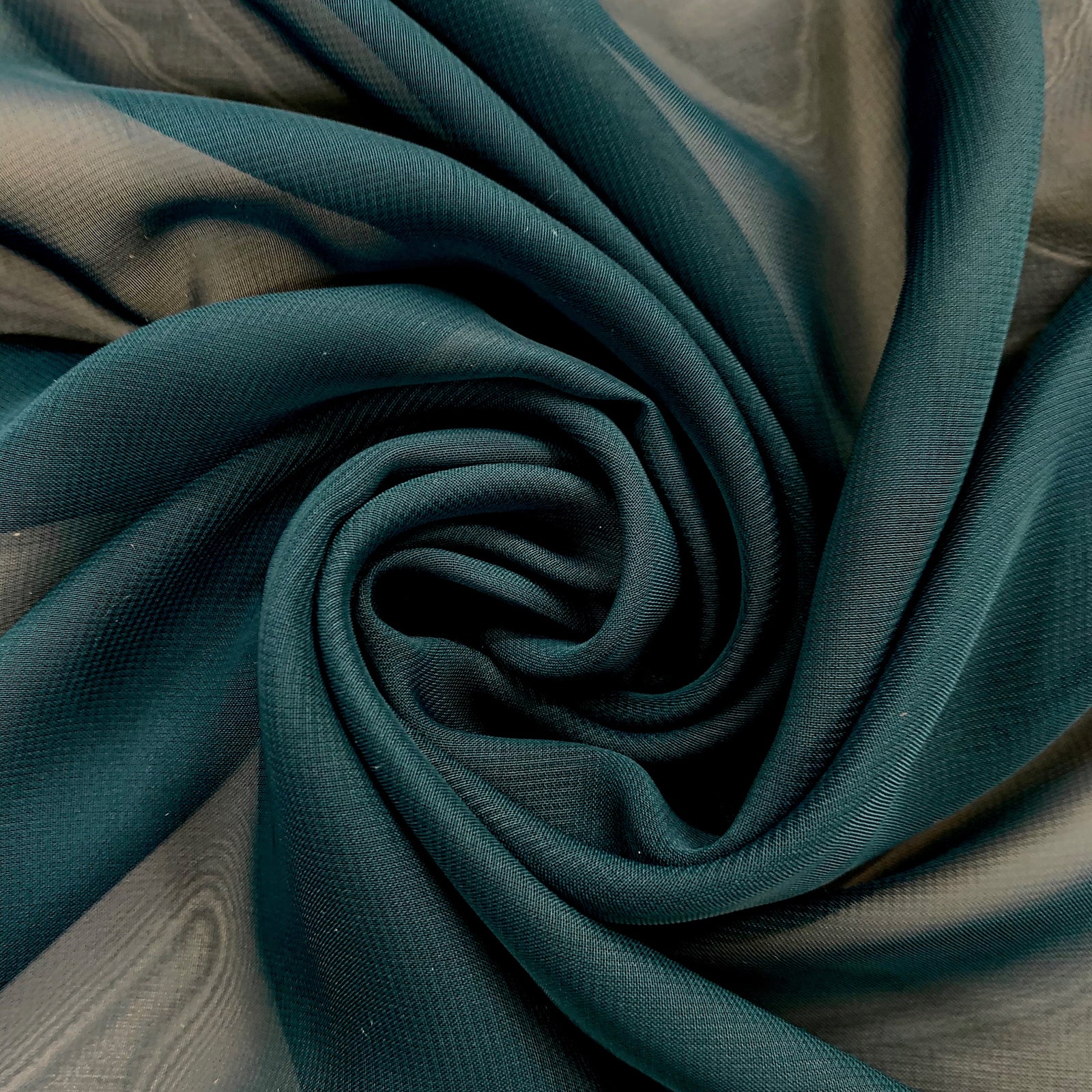 Danielle DARK TURQUOISE Polyester Hi-Multi Chiffon Fabric by the Yard - 10075