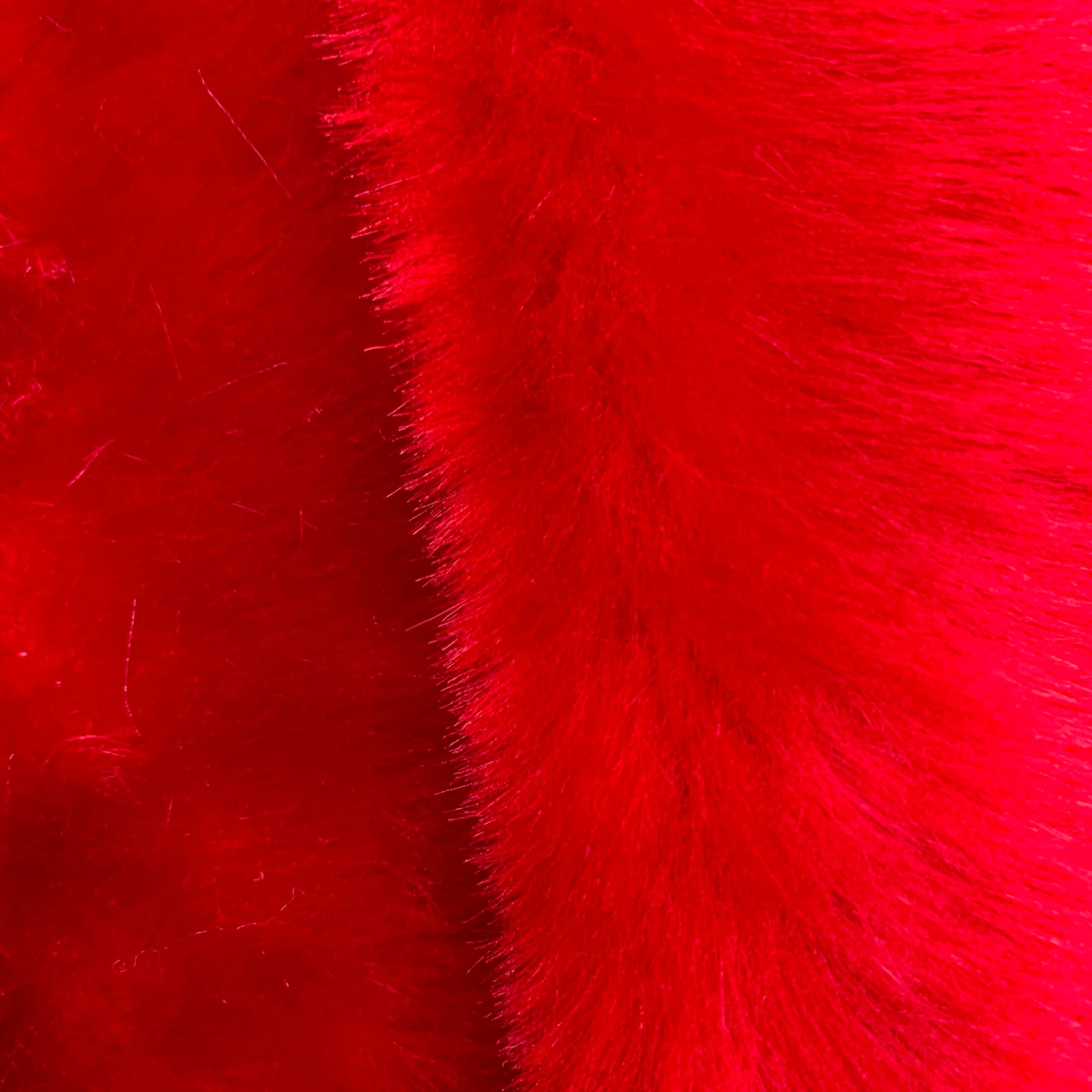 Zahra RED 0.75 Inch Short Pile Soft Faux Fur Fabric for Fursuit, Cosplay Costume, Photo Prop, Trim, Throw Pillow, Crafts - 10177