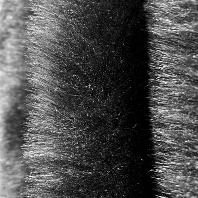 Zahra BLACK 0.75 Inch Short Pile Soft Faux Fur Fabric for Fursuit, Cosplay Costume, Photo Prop, Trim, Throw Pillow, Crafts - 10177