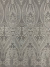 Alaina WHITE Curlicue Sequins on Mesh Lace Fabric by the Yard - 10018
