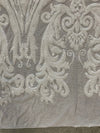 Alaina WHITE Curlicue Sequins on Mesh Lace Fabric by the Yard - 10018