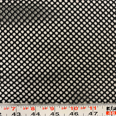 Mallory BLACK Polyester King Mesh Knit Fabric by the Yard - 10111