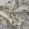 Maggie IVORY Guipure Venice Heavy Lace Fabric by the Yard - 10019