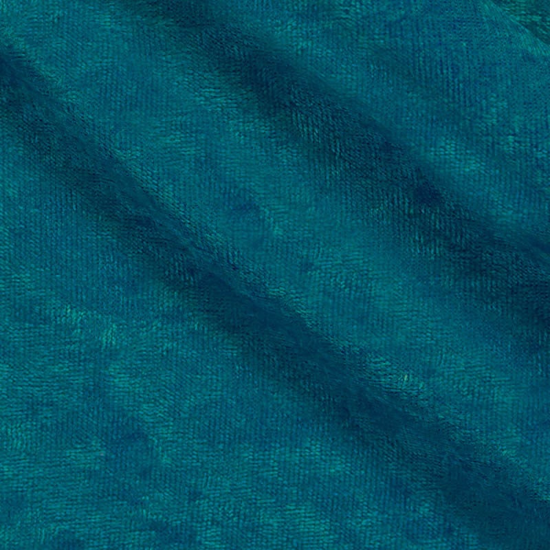 Mya TEAL Non-Wrinkle Mechanical Stretch Polyester Panne Velvet Fabric by the Yard - 10015