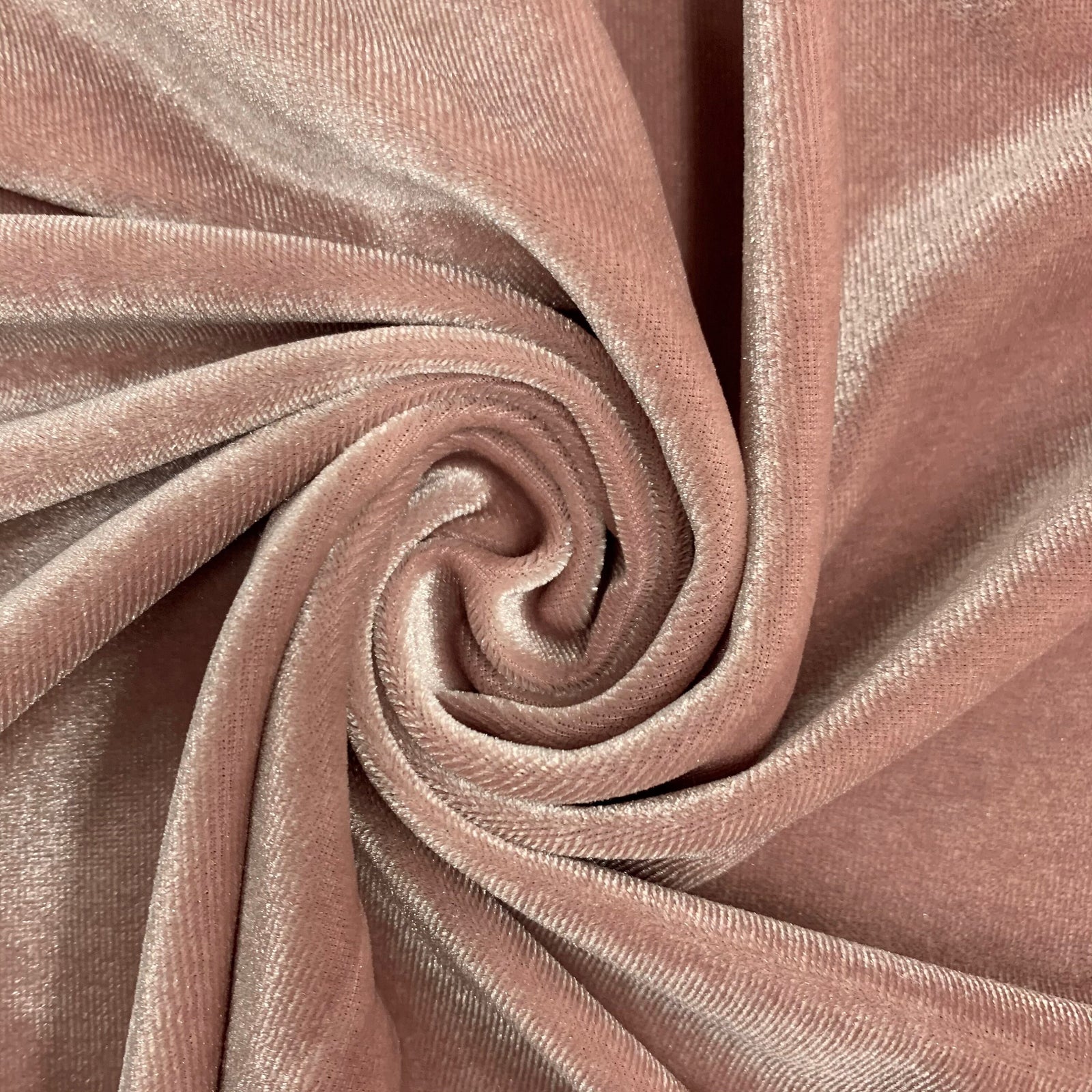 Princess OLD ROSE-B Polyester Spandex Stretch Velvet Fabric for Bows, Head Wraps, Top Knot, Scrunchies, Clothes, Costumes, Crafts - 10001