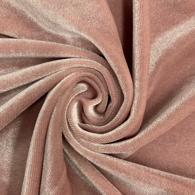 Princess OLD ROSE-B Polyester Spandex Stretch Velvet Fabric for Bows, Head Wraps, Top Knot, Scrunchies, Clothes, Costumes, Crafts - 10001