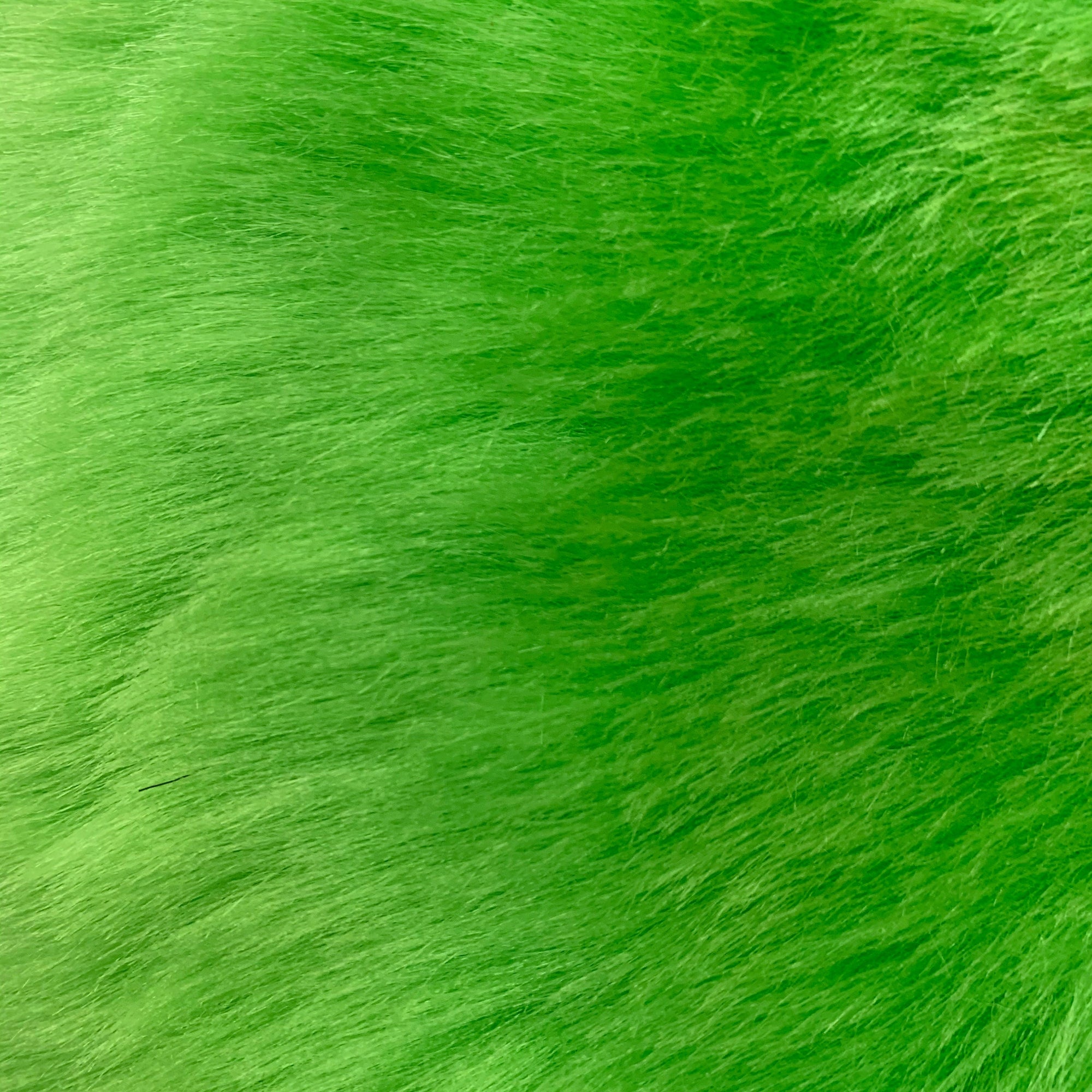 Zahra LIME GREEN 0.75 Inch Short Pile Soft Faux Fur Fabric for Fursuit, Cosplay Costume, Photo Prop, Trim, Throw Pillow, Crafts - 10177