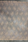 Callie LIGHT TAUPE Polyester Floral Corsage Embroidery on Mesh Lace Fabric by the Yard - 10025