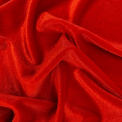 Princess SCARLET RED Polyester Spandex Stretch Velvet Fabric for Bows, Topknot, Scrunchies, Clothes, Costumes, Crafts - 10001