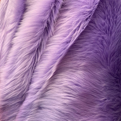 Sasha LAVENDER Long Pile Soft Luxury Faux Fur Fabric Fursuit, Cosplay Costume, Photo Prop, Trim, Throw Pillow, Crafts