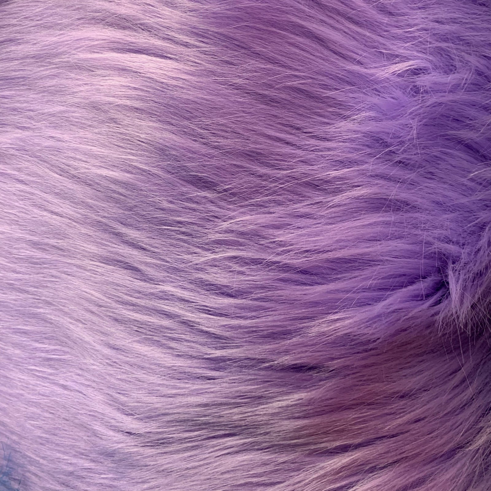 Sasha LAVENDER Long Pile Soft Luxury Faux Fur Fabric Fursuit, Cosplay Costume, Photo Prop, Trim, Throw Pillow, Crafts